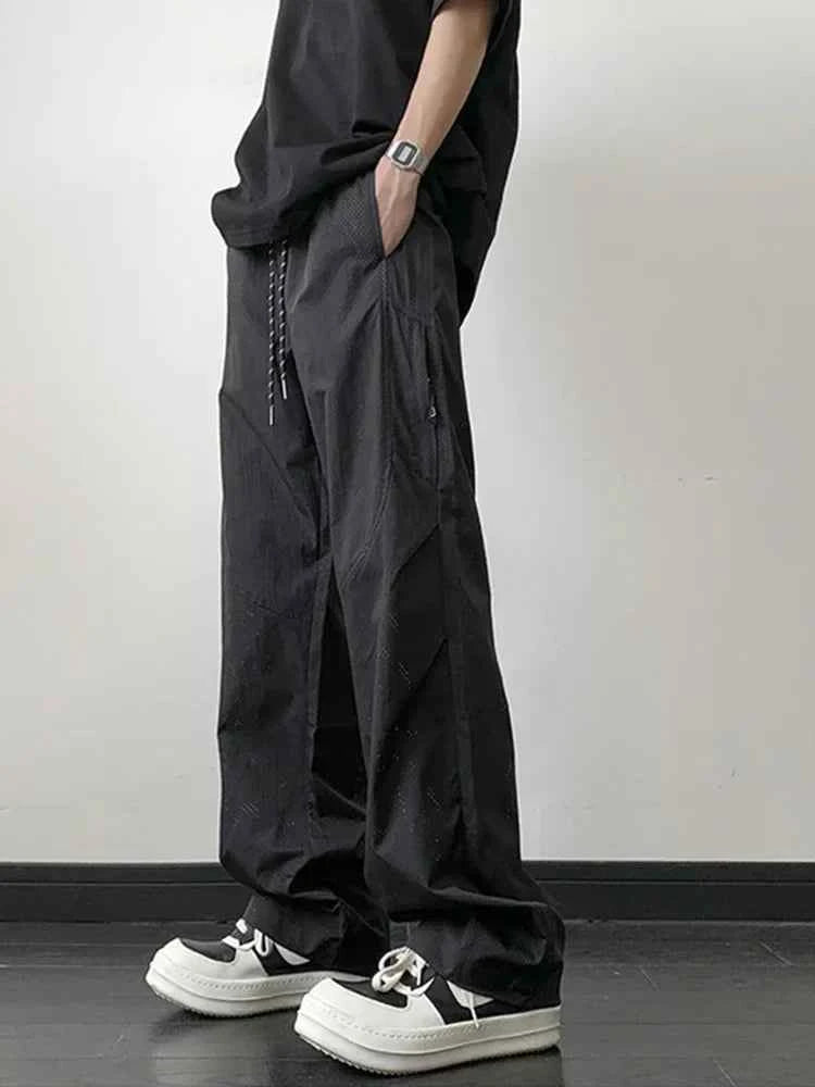 Vintage Streetwear Casual Breathable Mesh Cargo Pants