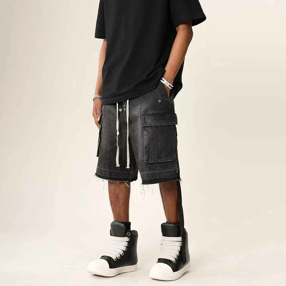 Essential American Style Raw Edge Denim Short