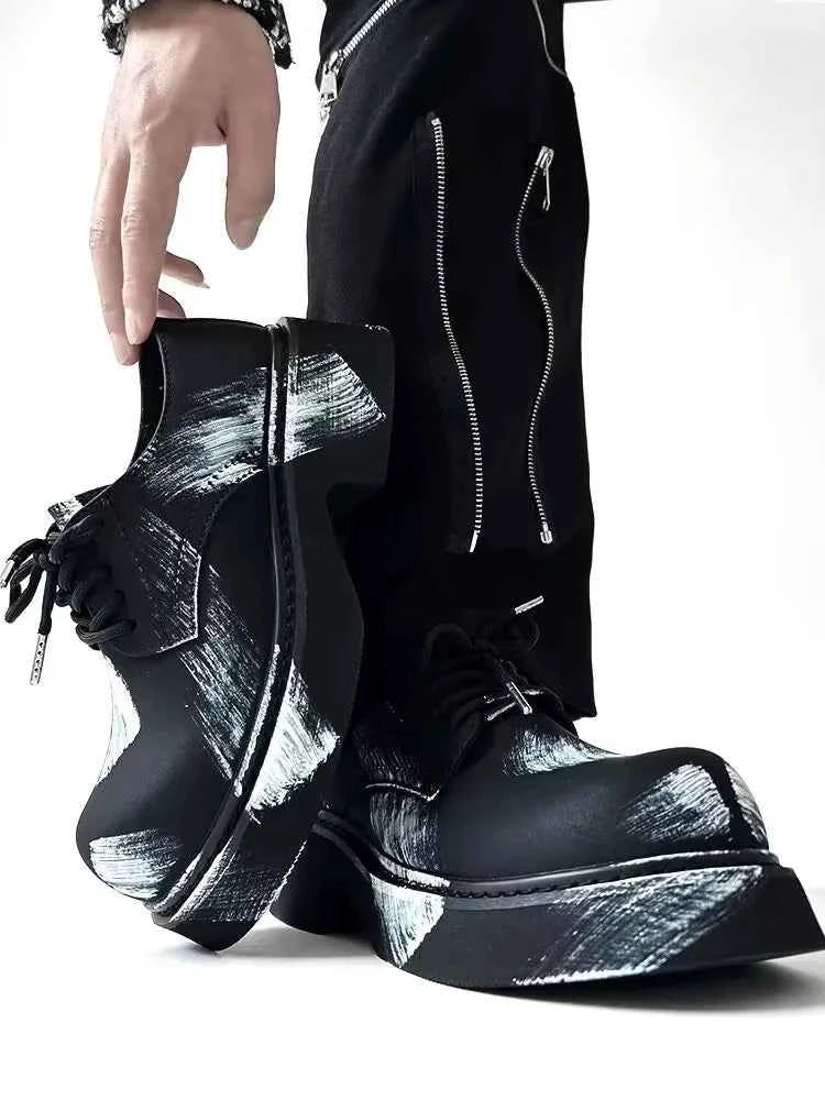 Versatile Casual Wind Leather Derby Shoes
