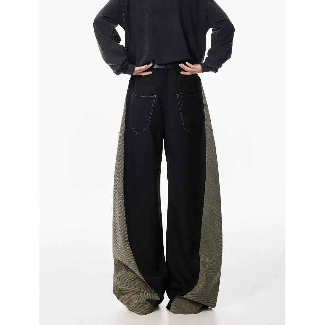 Stylish Vintage American Style Wide Leg Pants