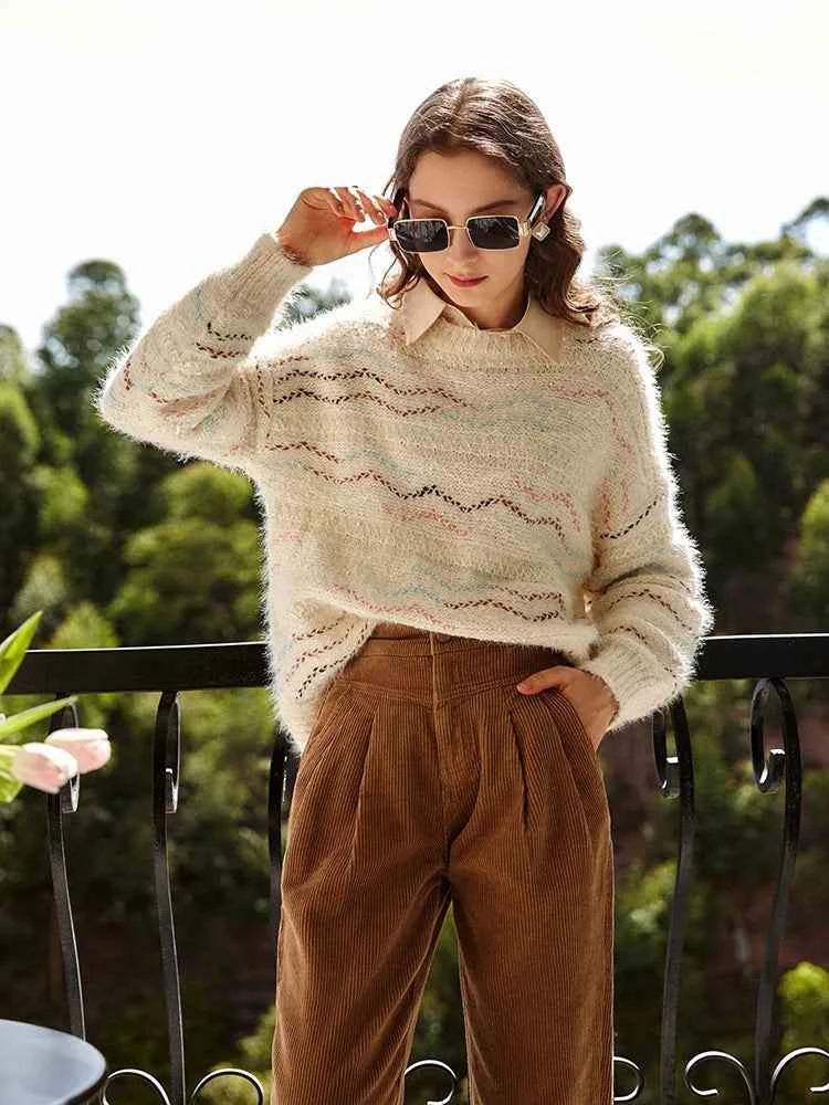 Cozy Hip Hop Loose Fit Knitwear Sweater