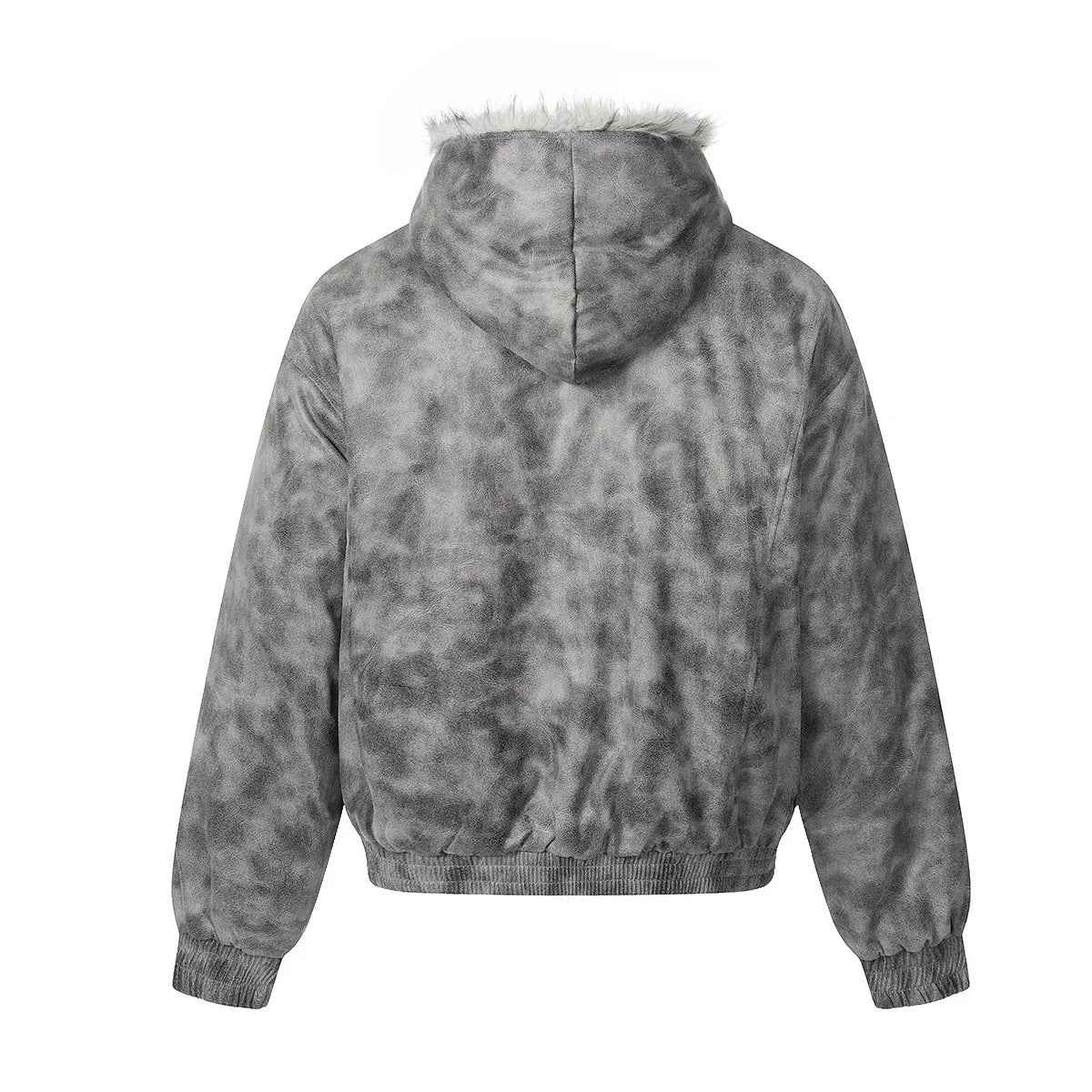 Durable Thick Parkas Fur Collar Hooded Jacket