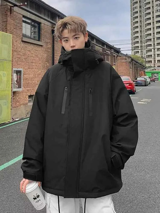 Winter Streetwear Hooded Winbreaker Jacket