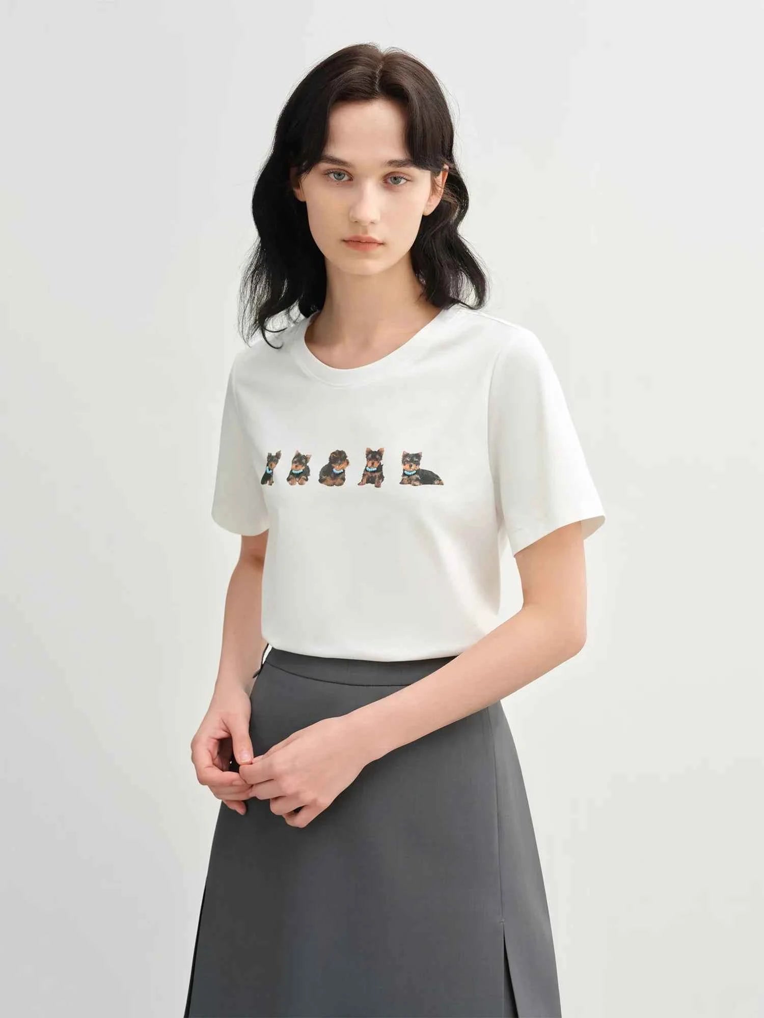 Playful Canine Inspired Cooling T-Shirt