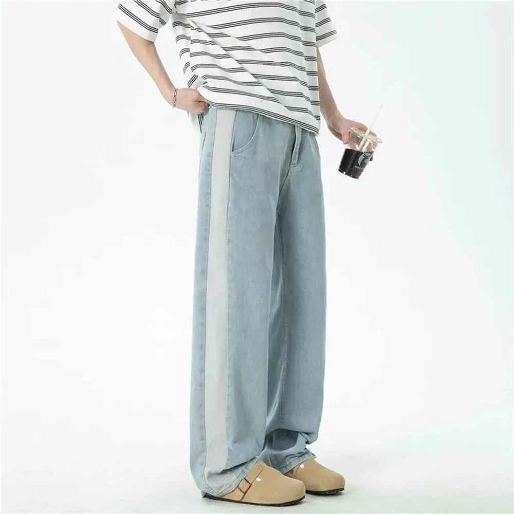 Fashionable Hip Hop Retro Straight Leg Jeans
