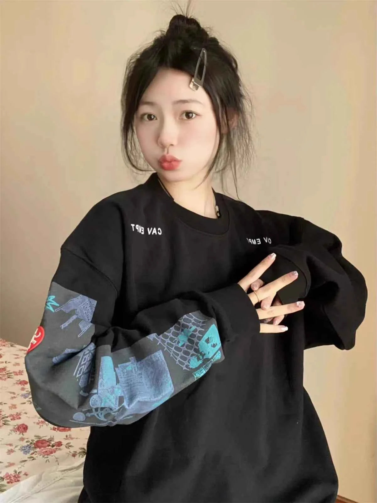 Cav Empt Round Neck Lined Sweatshirt