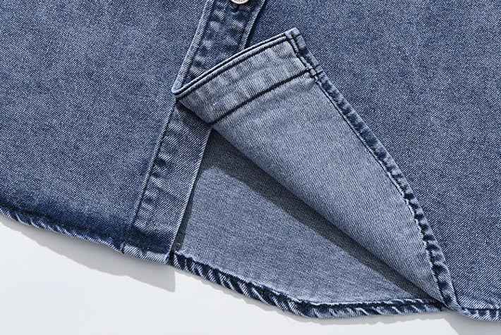 Durable Hip Hop Distressed Denim Jacket