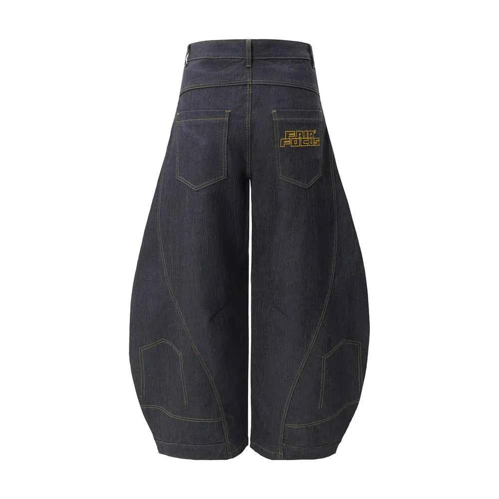 Streetwear High Street Loose Wide Leg Jeans