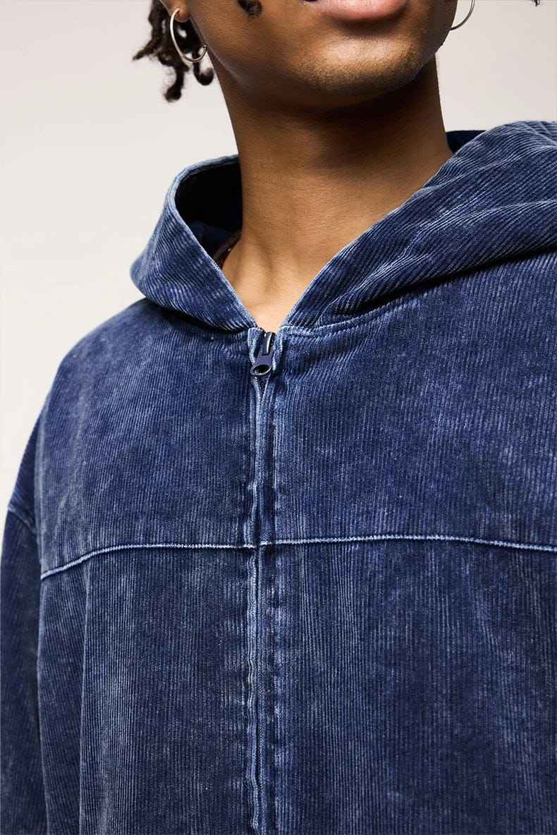 Zip Up Hoodie Washed