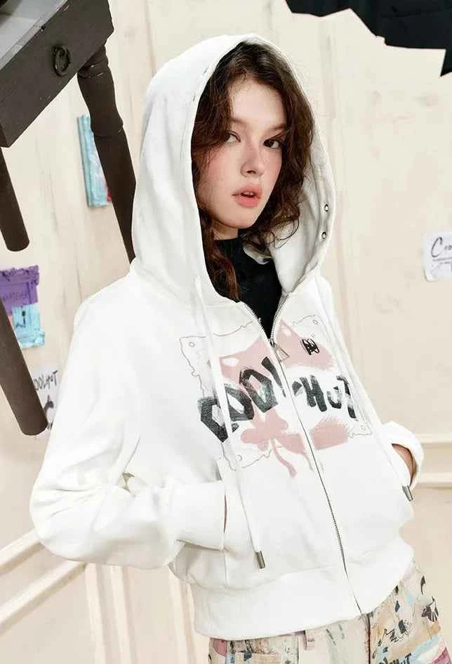 Oversized Hip Hop Hooded Sweatshirt