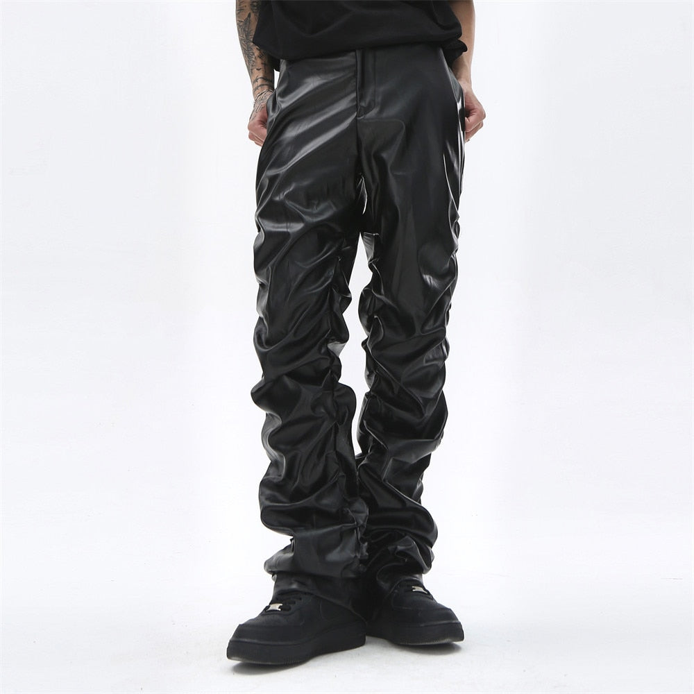 AV1 Black Leather Pants