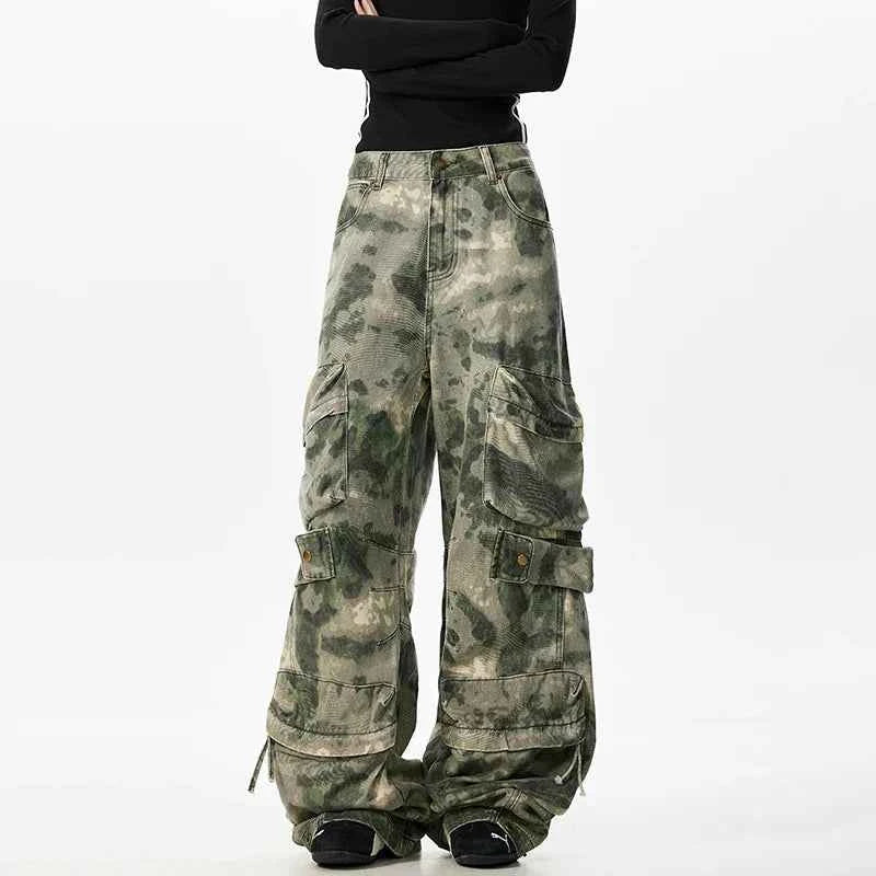 Camouflage Wardrobe Staple Vintage Cargo Pants