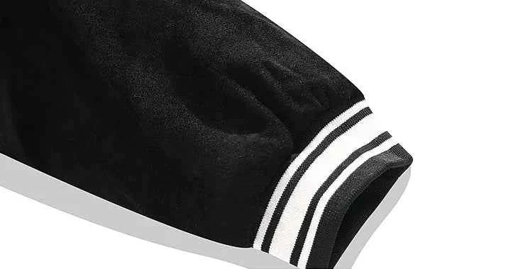 Heavy Motorcycle Suede Letter Embroidery Varcity Jacket
