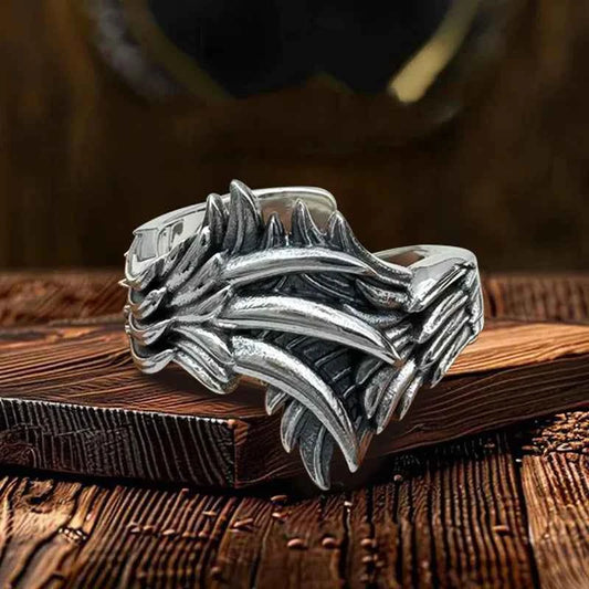 Vintage Punk Thai Silver Adjustable Ring
