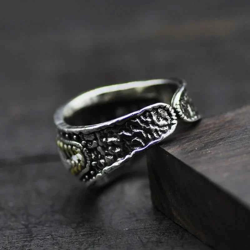 Handmade Devil Teeth Denture Ring