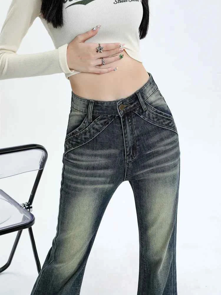 Slimming High Waist Blue Skinny Jeans