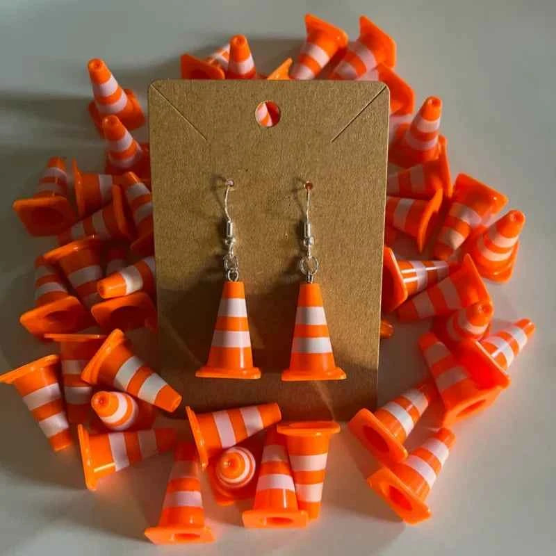 Cute Funny 3D Traffic Cone Earring