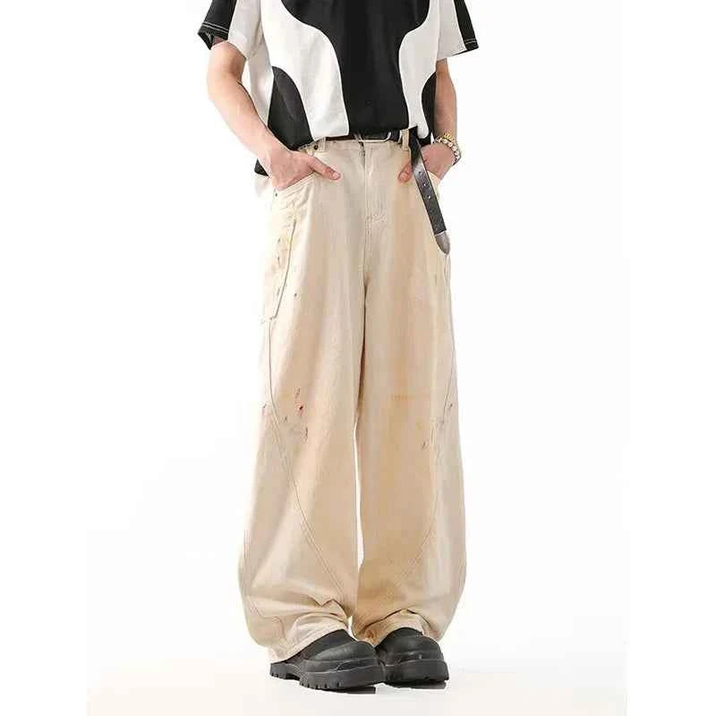 Flattering High Waist Baggy Casual American Style Jeans