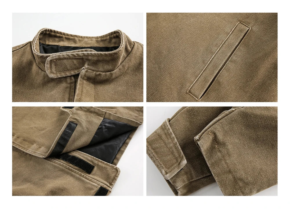 Plain Color Cropped Jacket