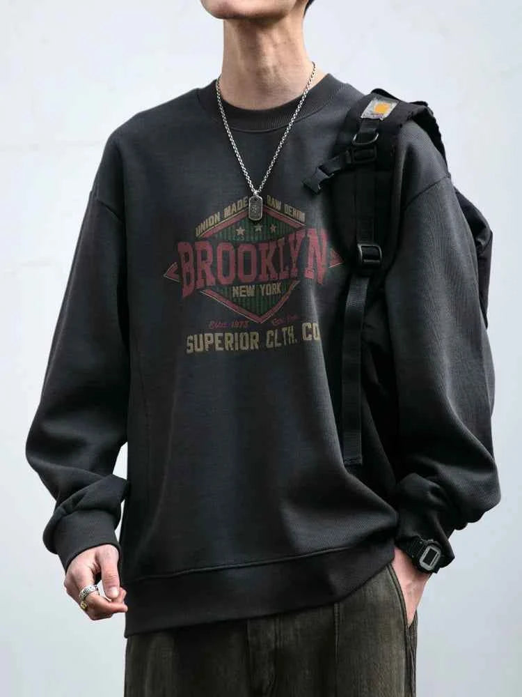 High Quality Oversized Graphic Crewneck Sweatshirt