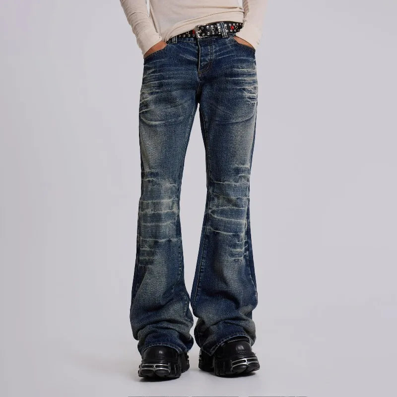 LUW Washed High Street Unisex Streetwear Jeans