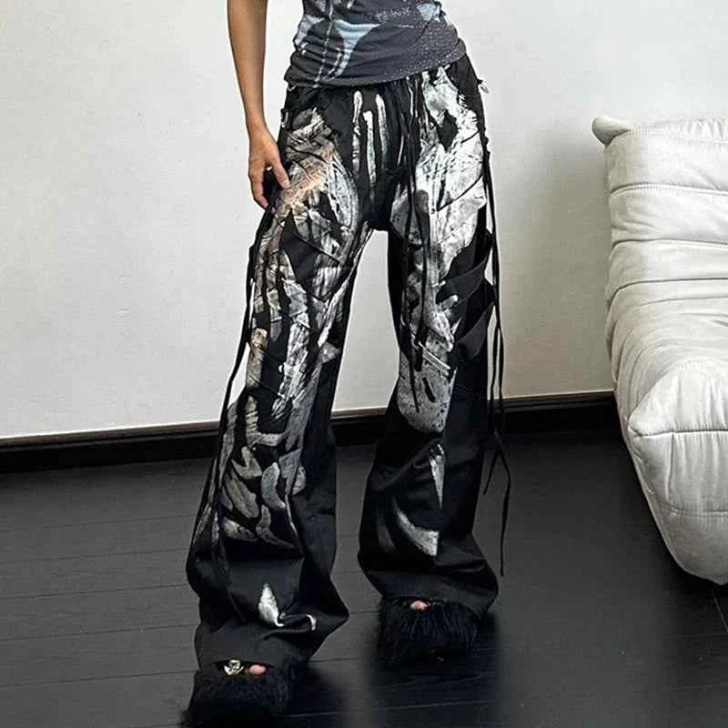 Darkwear Spray Paint Design Pocket Pants