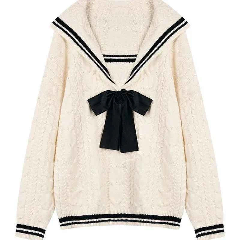Women Cozy Cool Oversize Knitted V-Neck Sweater