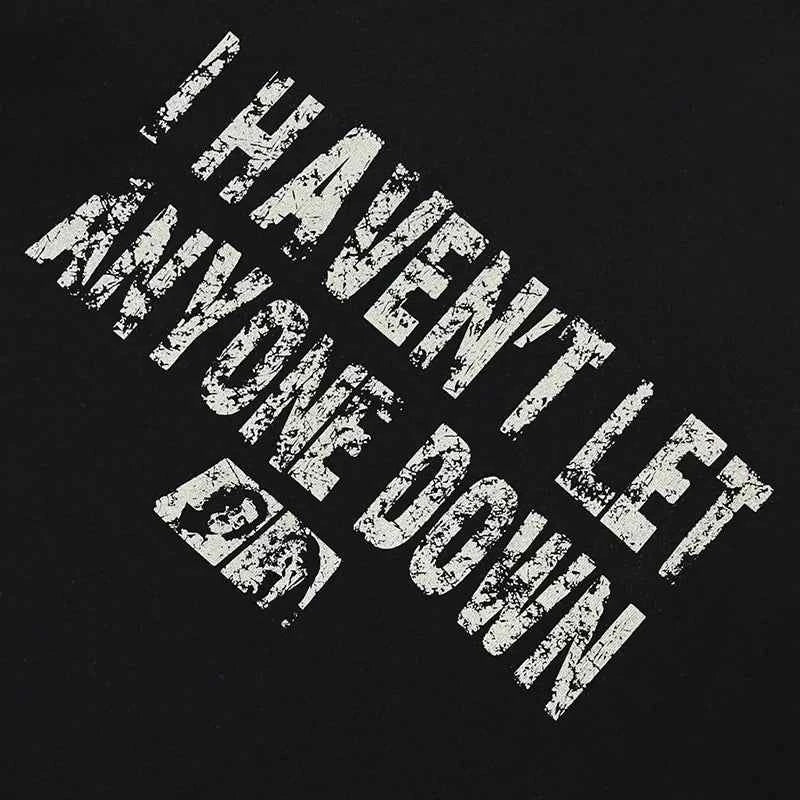 Casual Printed Letters Graphic Hoodie
