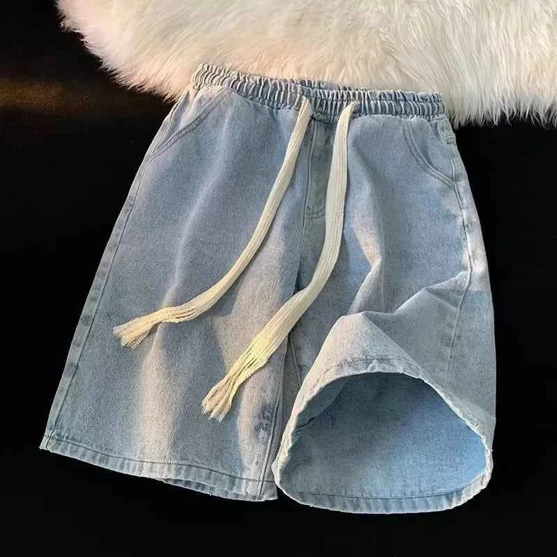 Vintage Korean Style Casual Relax Denim Short