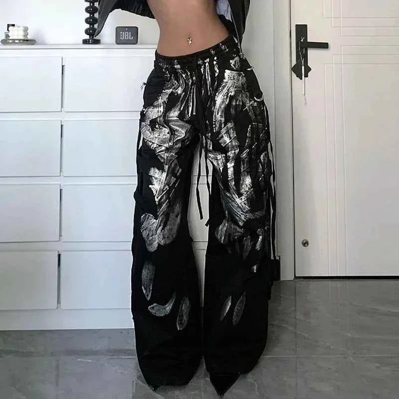 Darkwear Spray Paint Design Pocket Pants