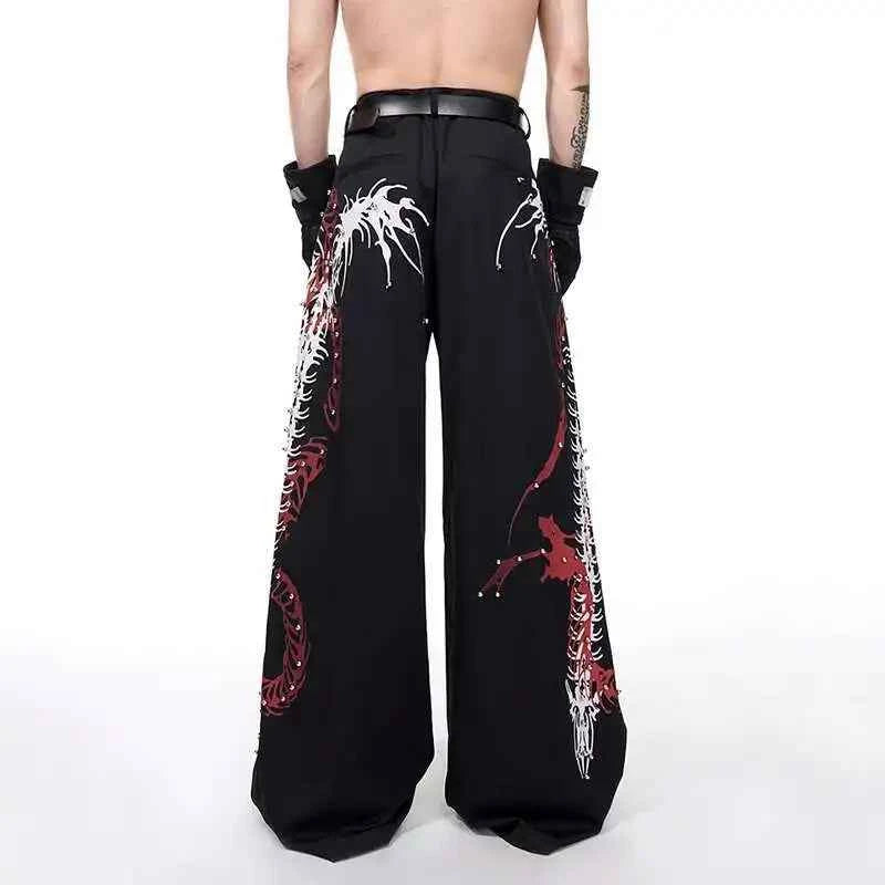 Rivet Decorated High Street Wide Pants
