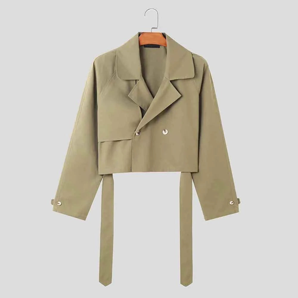 Temperament Workwear Style Windbreaker Jacket