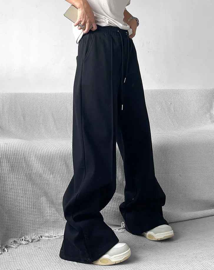 Y2K Versatile Classic Solid Wide Leg Jogger
