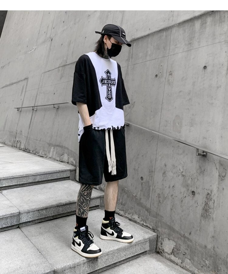 Casual Black Color Knee Length Shorts