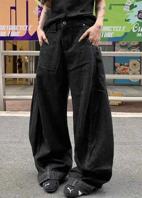 Vintage Washed Minimalist Denim Jeans