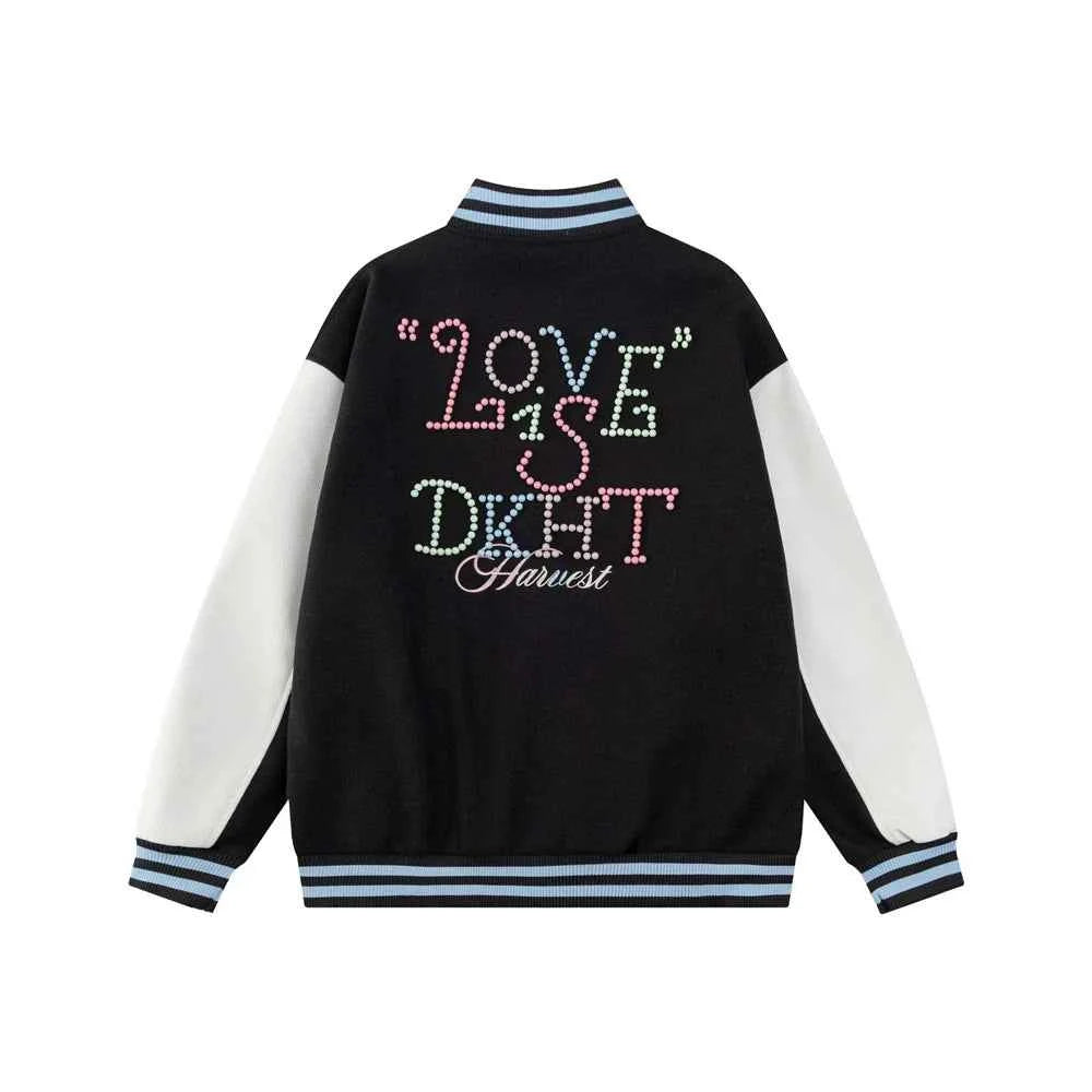 Y2K Women Patchwork Retro Baseball Varsity Jacket