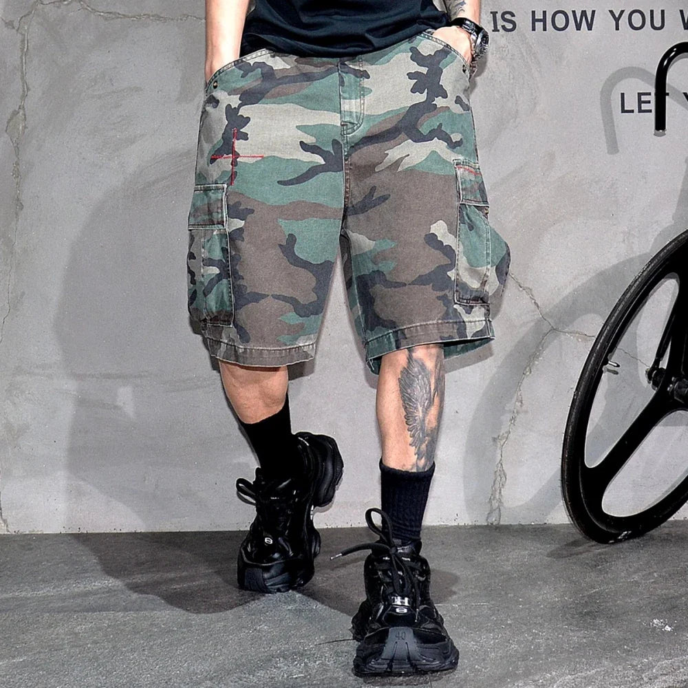 Tactical Camouflage Knee Length Shorts
