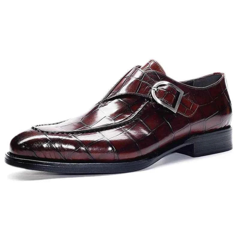 Luxury Crocodile Pattern Leather Business Shoes