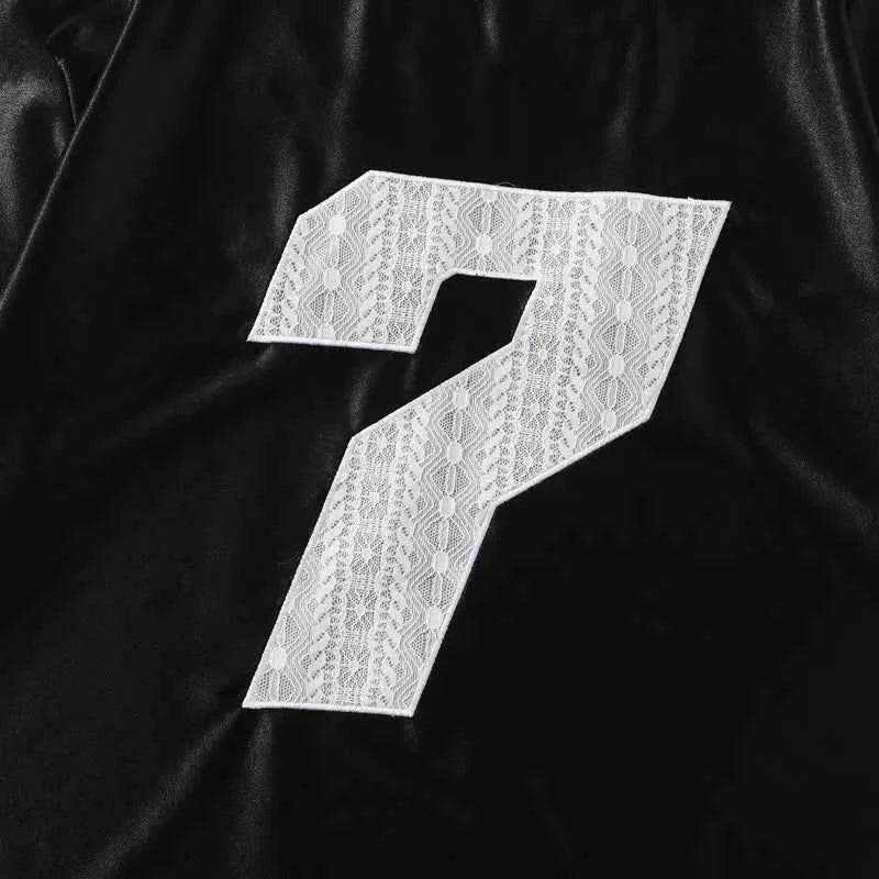 Embroidered Vintage V-Neck Racing Polyester T-Shirt