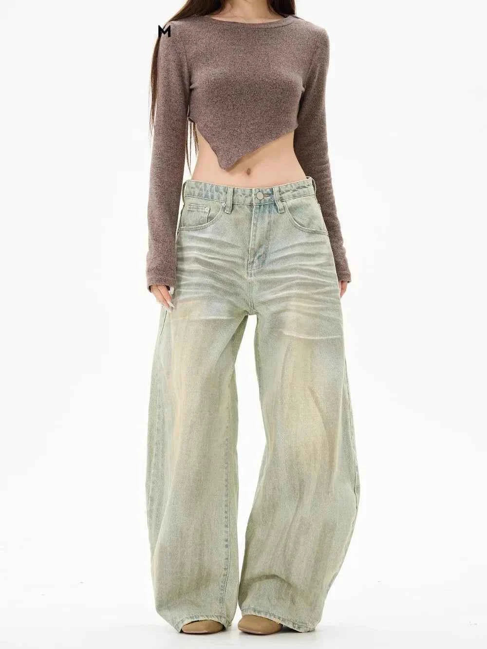 Vintage Retro Distressed Wasteland Machete Jeans