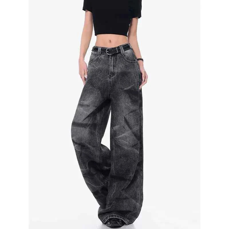 American Style Retro High Vintage Workwear Jeans