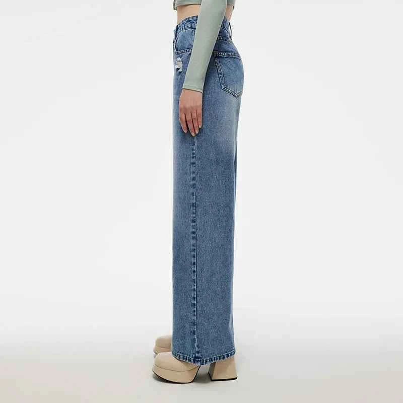 Elevated Comfort Fleece Washed Straight Jeans