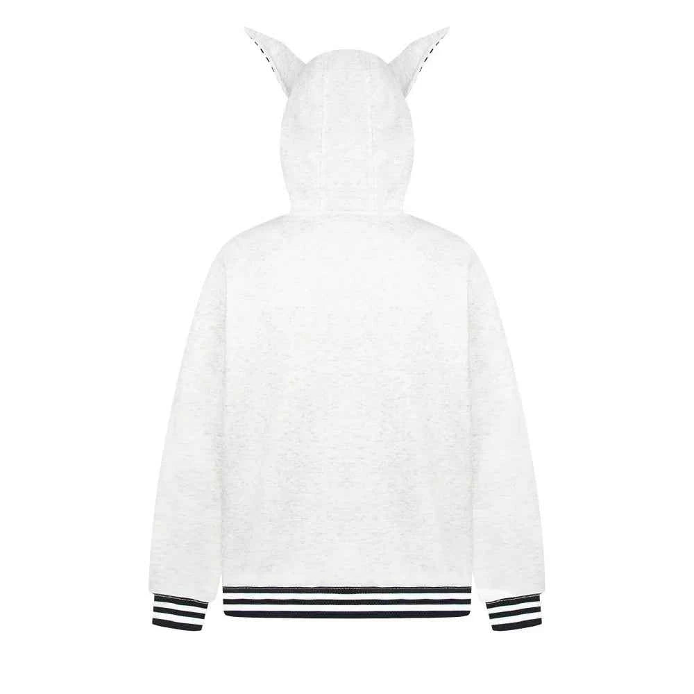 Autumn Embroidered Puppy Hooded Sweatshirt