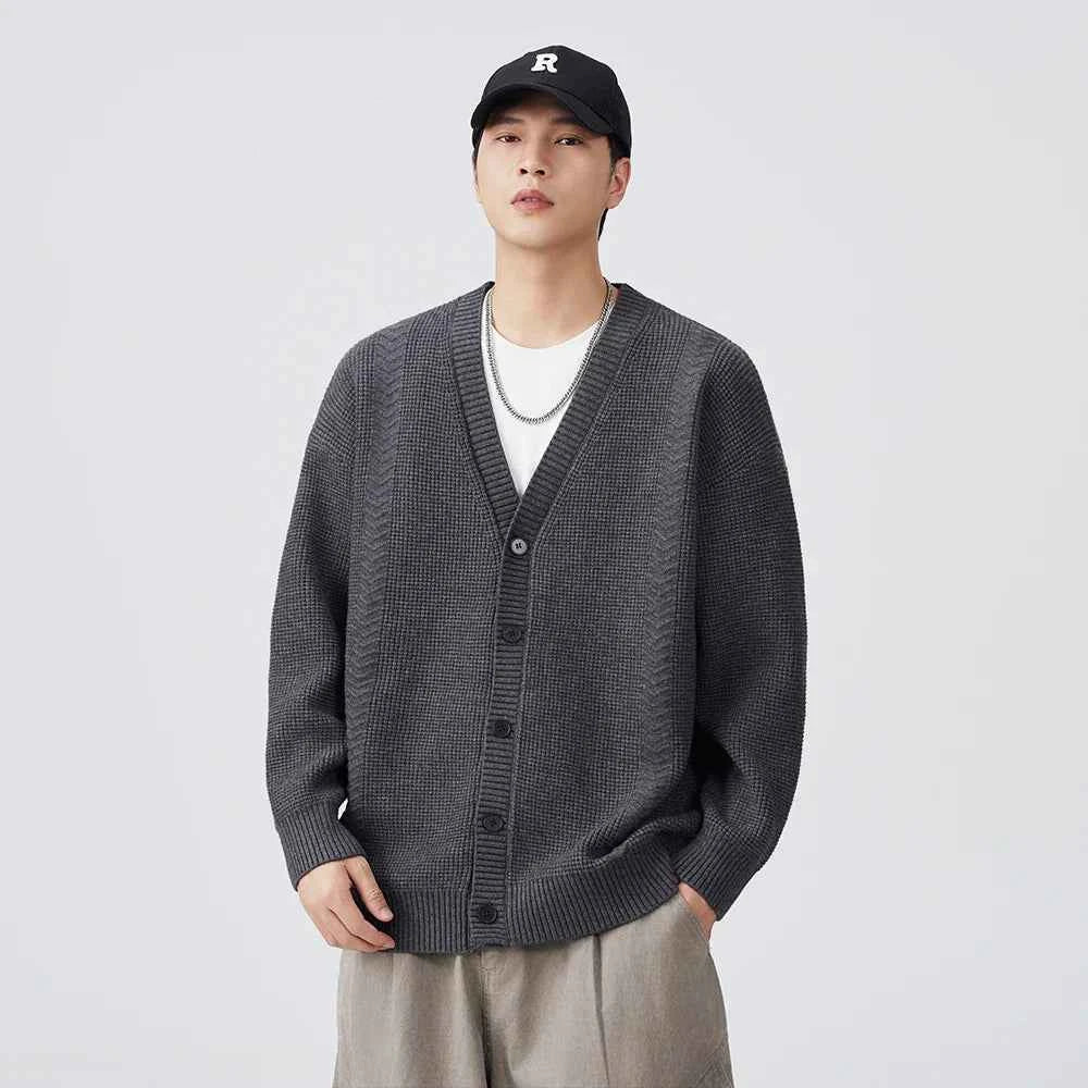 Trendy V-Neck Button Down Cardigan