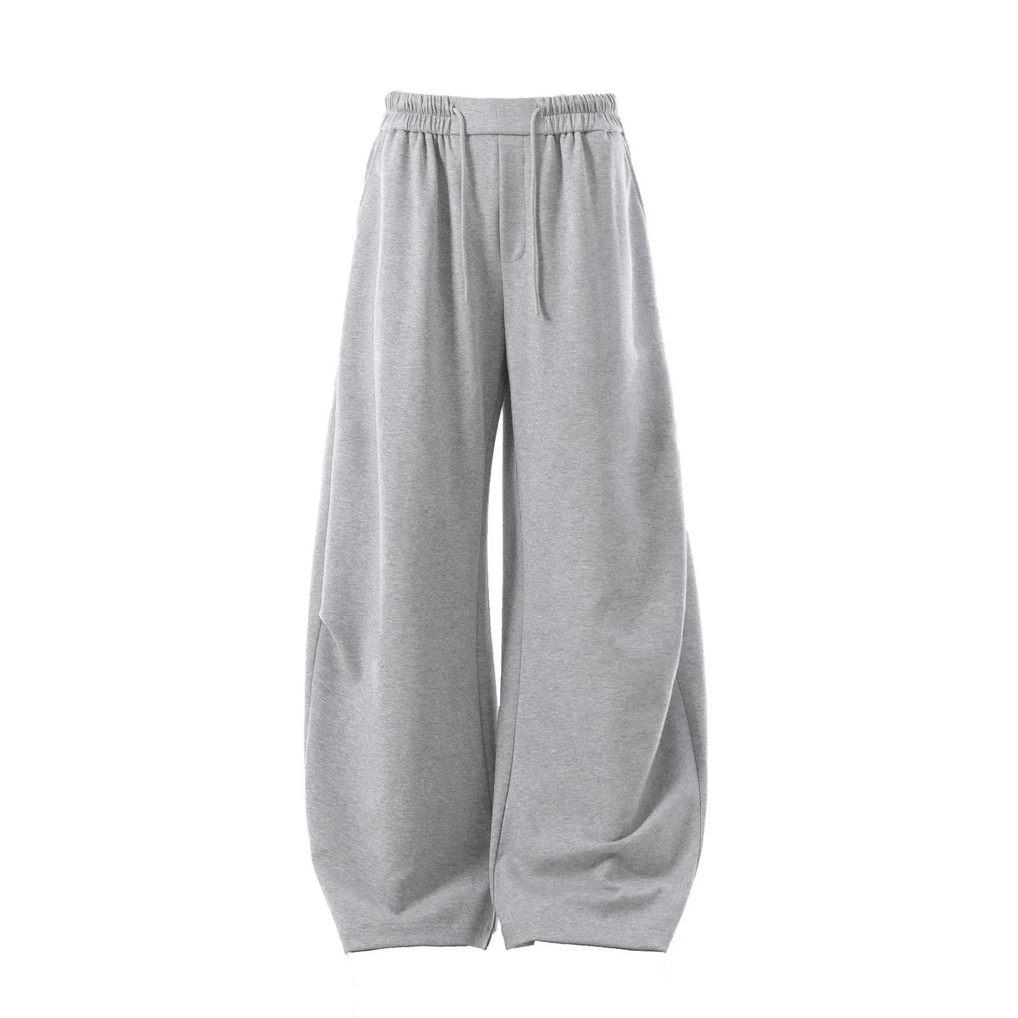 Streetwear Gray Baggy Wide Leg Sweatpants