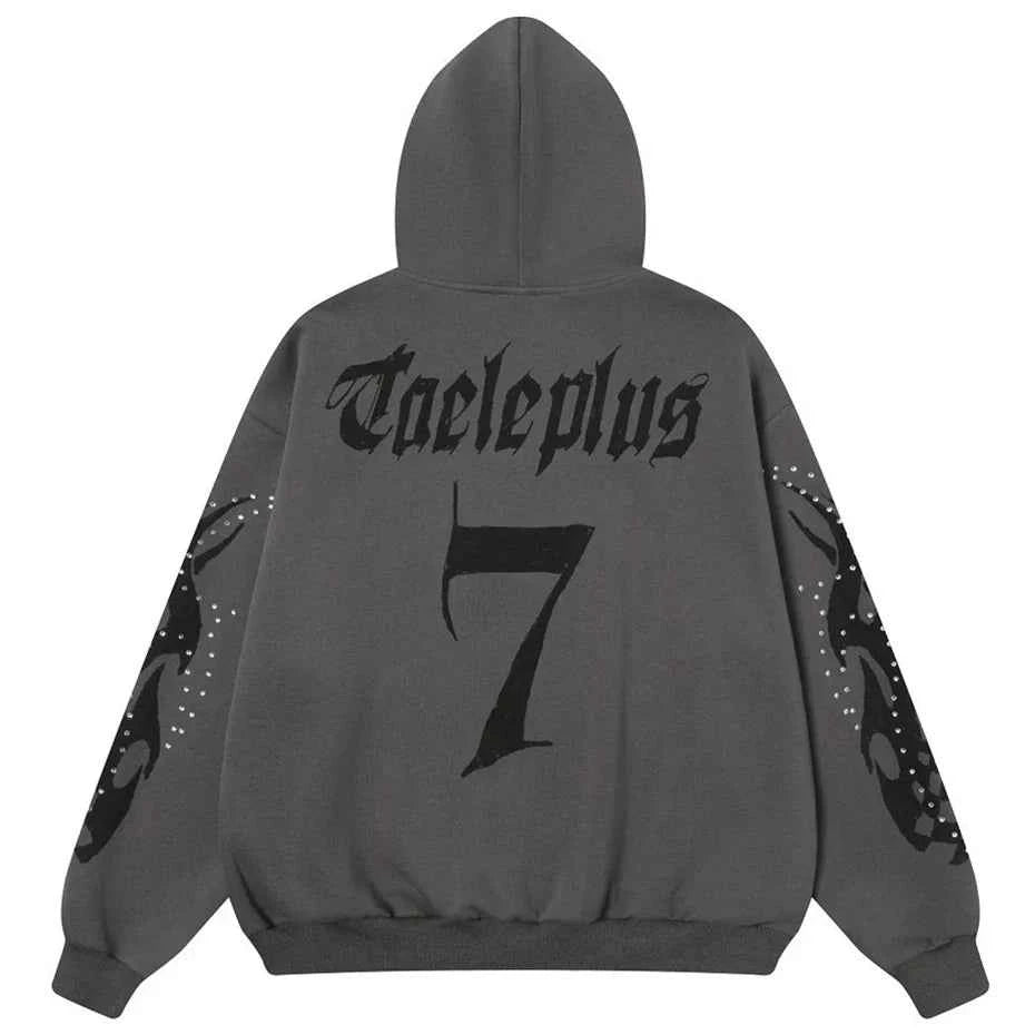 Rhinestone Oversized Hip Hop Diamond Sweatshirt