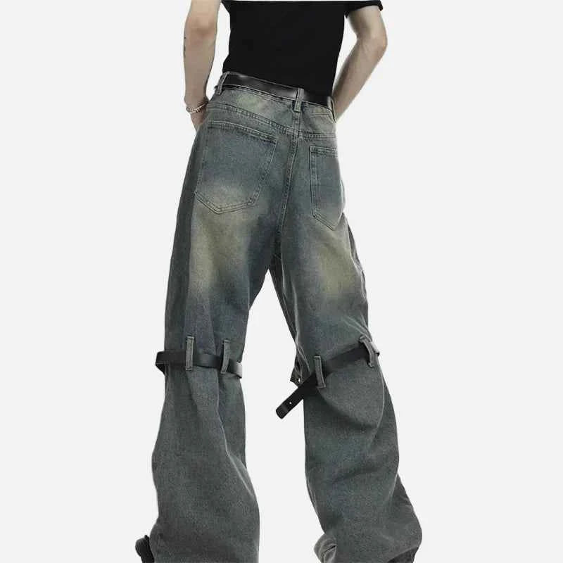 Advanced Flare Button Pocket Hip Jeans