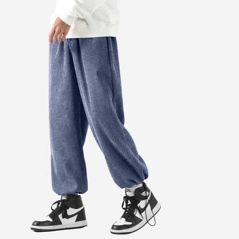 Streetwear Solid Color Loose Fit Elastic Waist Jogger