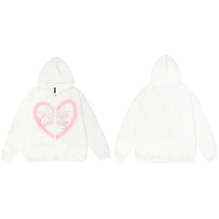 Essential Graffiti Print Hip Hop Hooded Sweatshirt