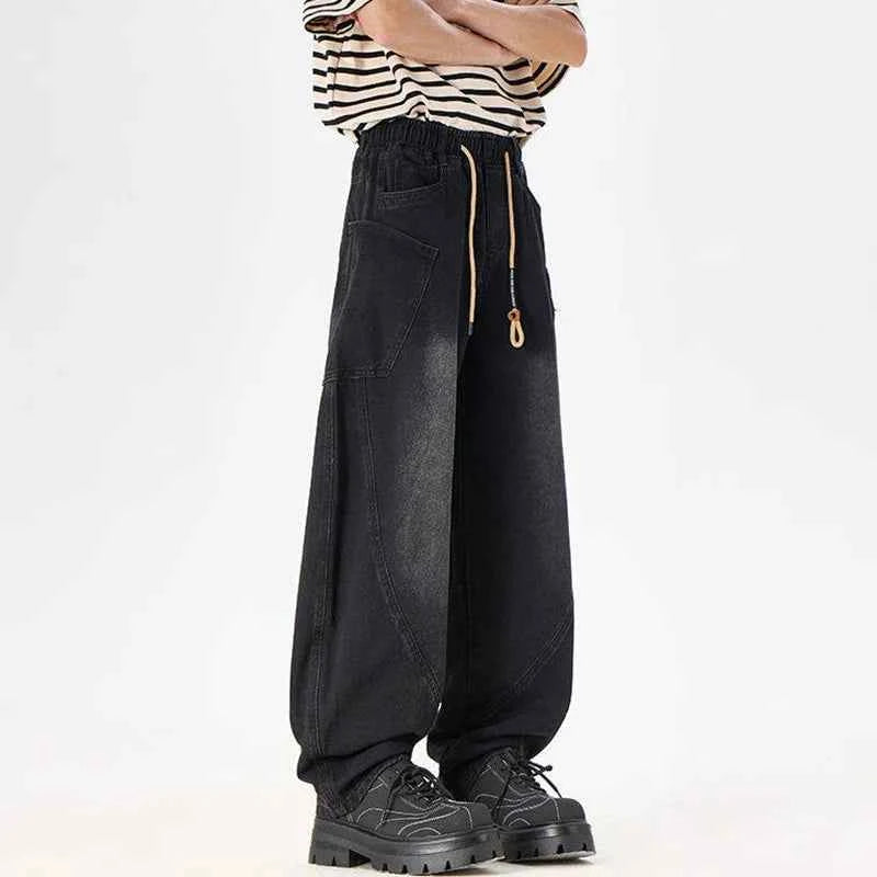 Vintage Streetwear Trendy Gradient Washed Jeans